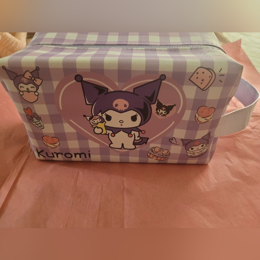 Kuromi makeup bag
